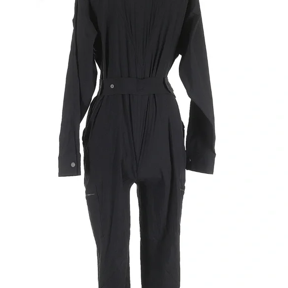 Athleta Black Women's Jumpsuit with Zipper Detail - Picture 4 of 4
